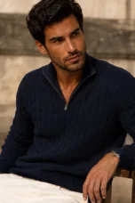 Bonaventure | Cable Knit Half Zip