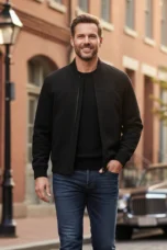 The Douglas | Suede Bomber Jacket