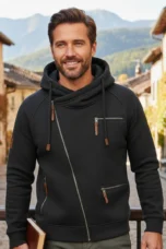 Magloire | Brushed Back Zip Up Hoodie