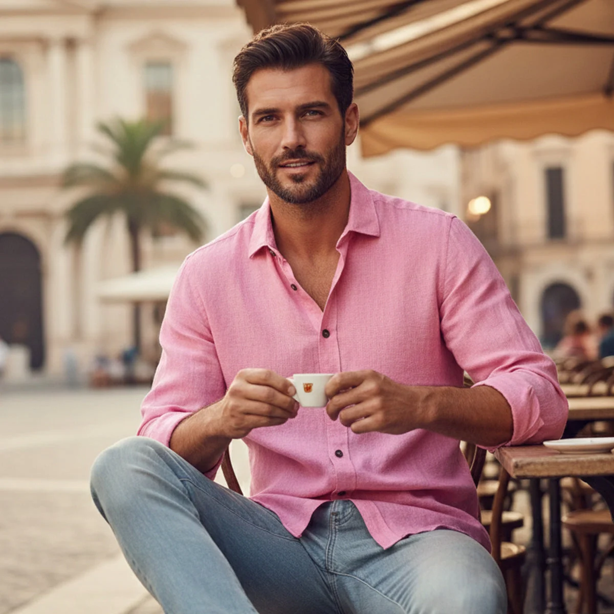Léa | 100% Linen Long Sleeve Shirt