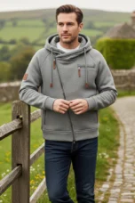 Magloire | Brushed Back Zip Up Hoodie