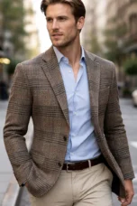 Gordon | Check Plaid Tweed Blazer