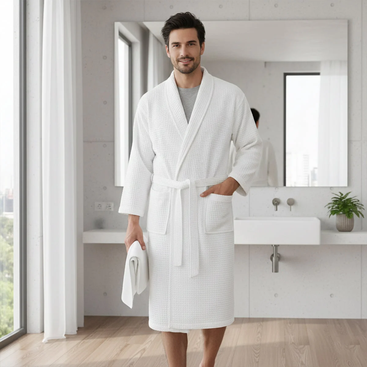 Suzanne | 100% Cotton Waffle Robe
