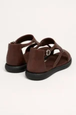 Claudia | Braided Strap Buckle Sandals