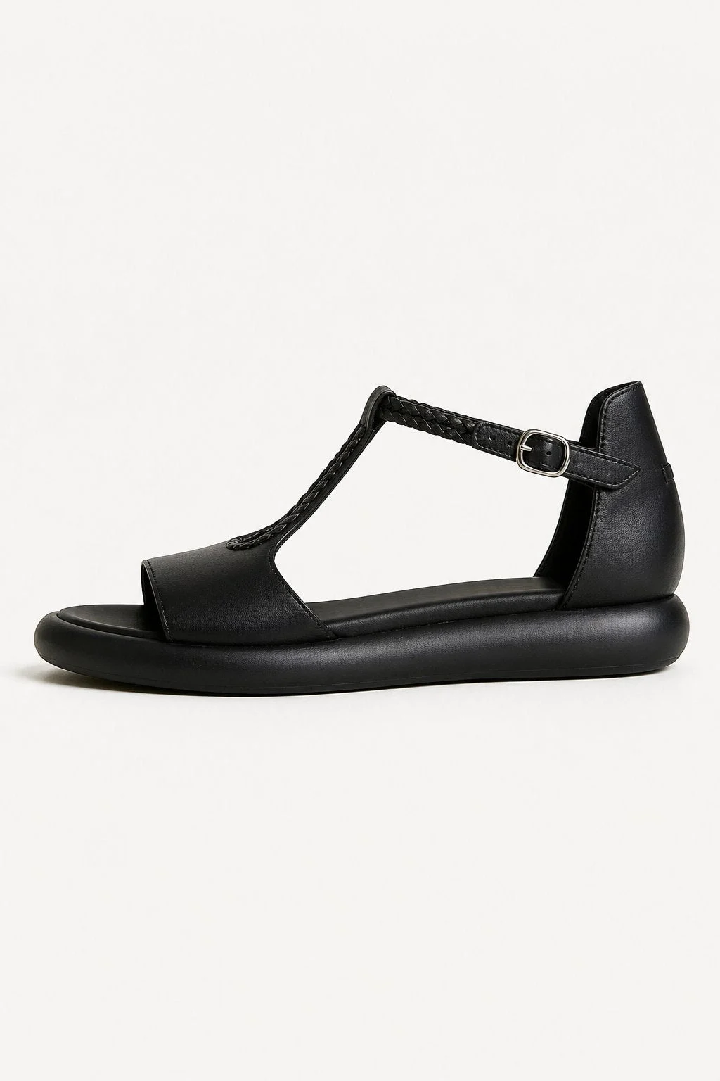 Claudia | Braided Strap Buckle Sandals