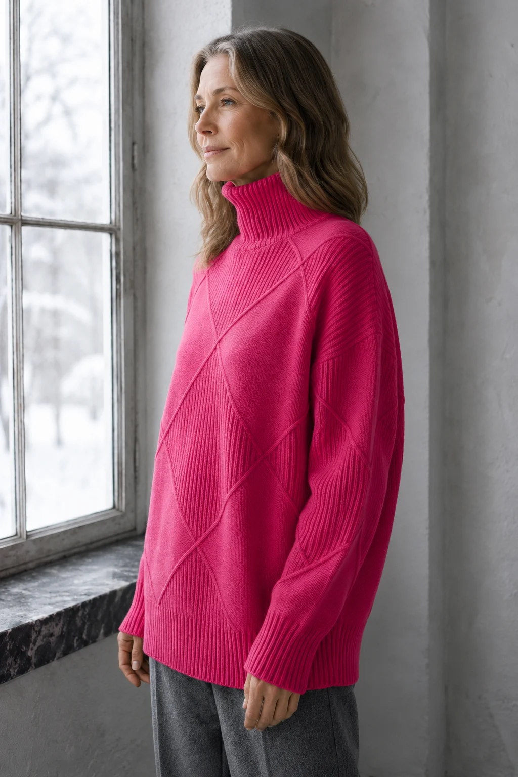 Lauren™ | Luxe Turtleneck Sweater - Pink