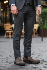 Benoit | Leather Chelsea Boot, Red Sole