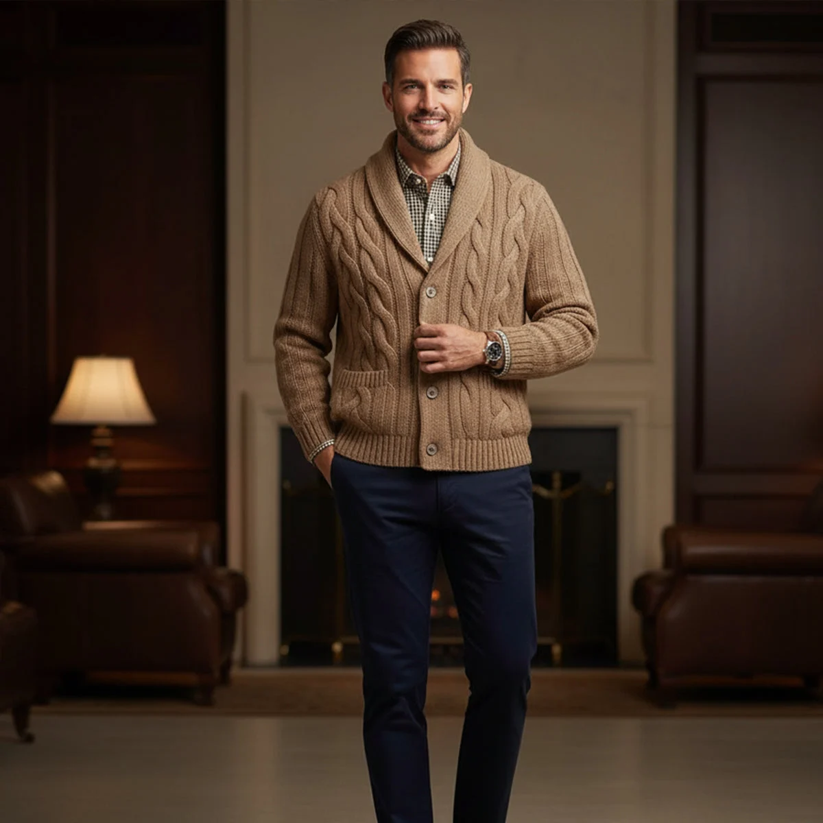 Zacharie | 100% Merino Button Cardigan