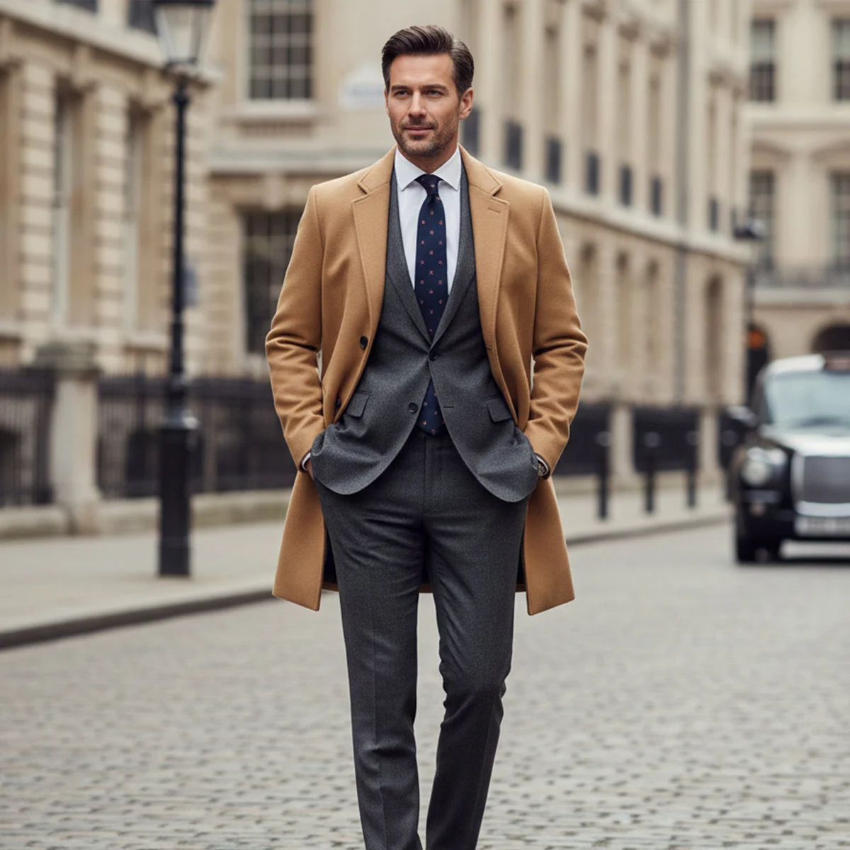 Eusebe | Wool Blend Lined Overcoat