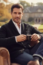 Yves | 100% Cashmere Button Cardigan