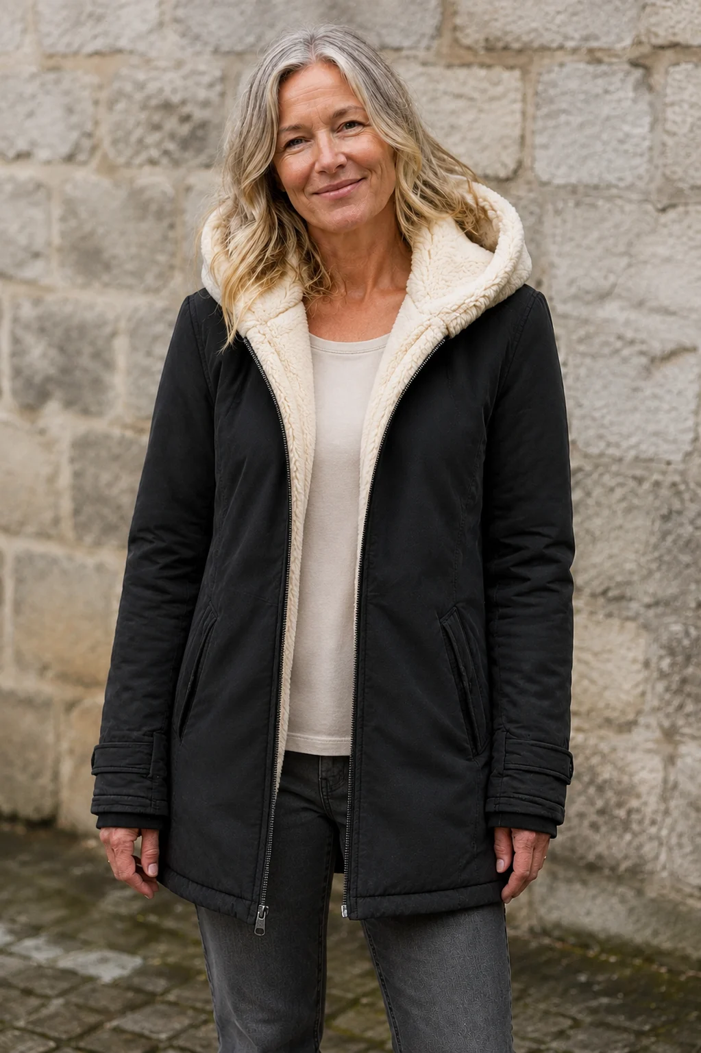 Lightweight Insulated Zip Jacket open