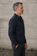 Lightweight Lapel Collar Zip Jacket - side
