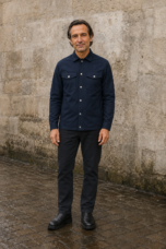 Lightweight Slim Fit Shirt Jacket - hero closed