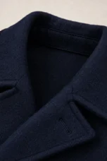 Severin | Wide Lapel Wool Peacoat