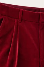 Séraphine | Velvet Straight-Leg Trousers