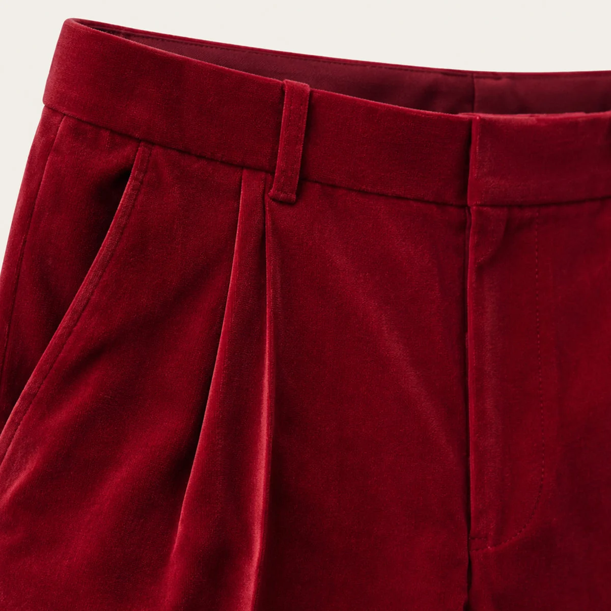 Séraphine | Velvet Straight-Leg Trousers