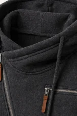 Magloire | Brushed Back Zip Up Hoodie