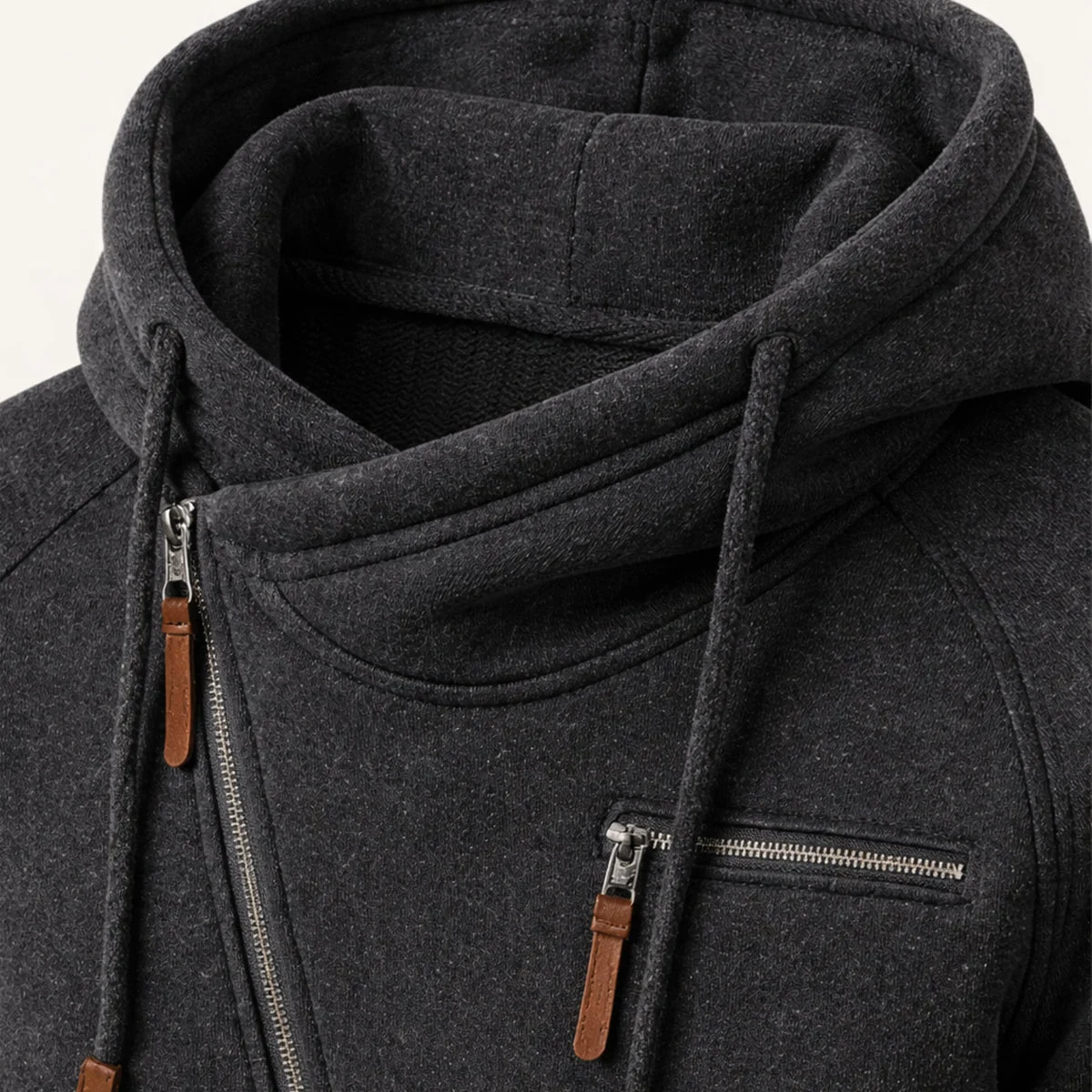 Magloire | Brushed Back Zip Up Hoodie