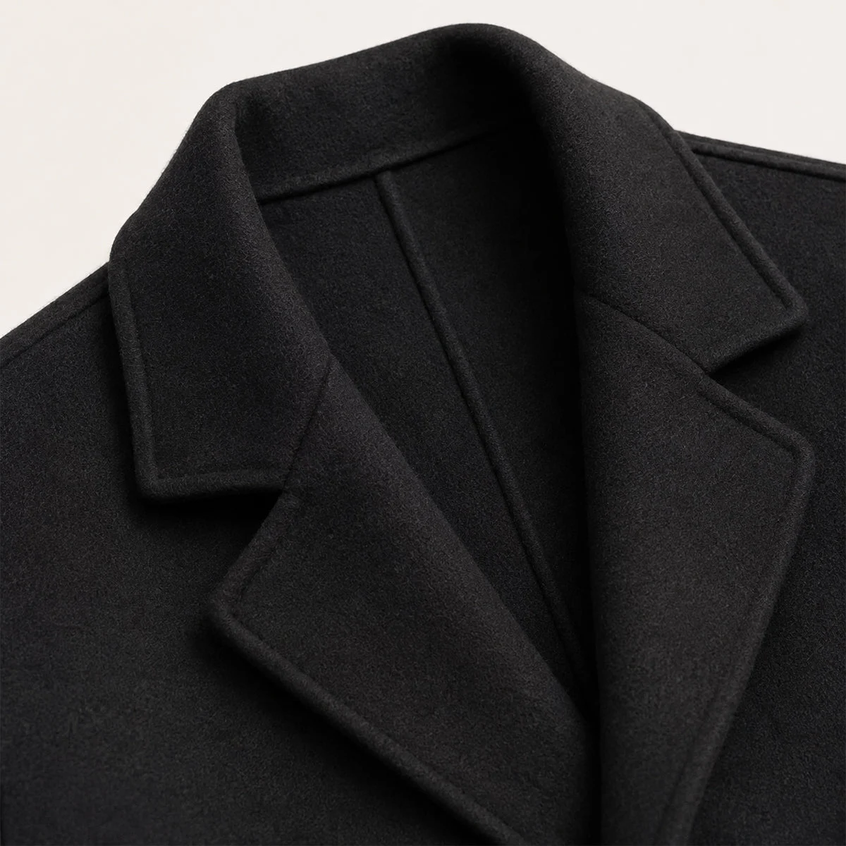 Didier | Wool Blend Belted Wrap Coat