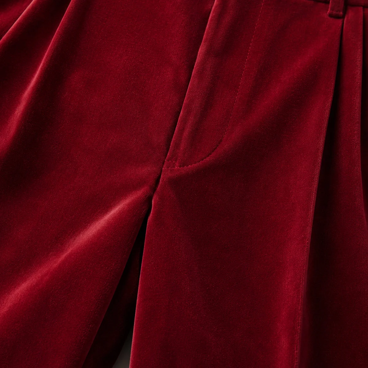 Séraphine | Velvet Straight-Leg Trousers