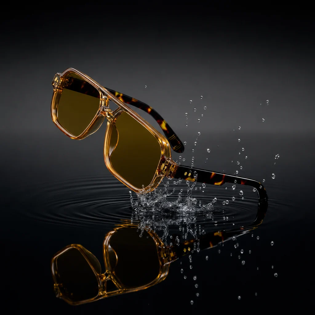 Oversized Square Tinted Sunglasses