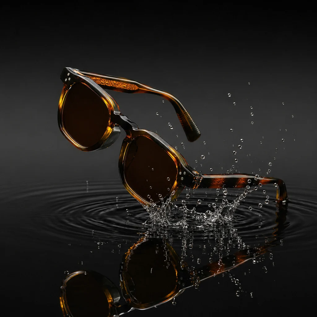 Oversized Acetate Sunglasses, UV400