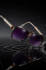 Oversized Acetate Sunglasses, Dark Lens
