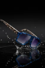 Oversized Acetate Sunglasses, Dark Lens