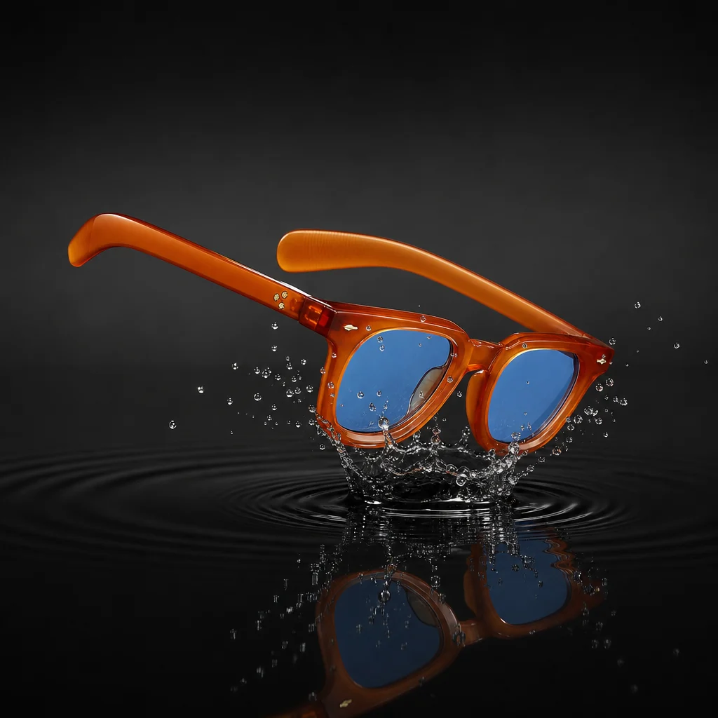 Square Acetate Sunglasses, UV400
