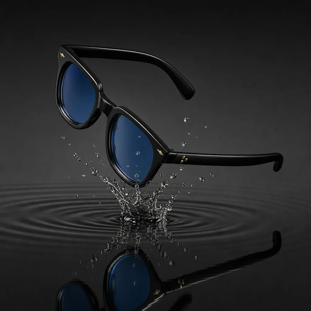 Square Acetate Sunglasses, UV400