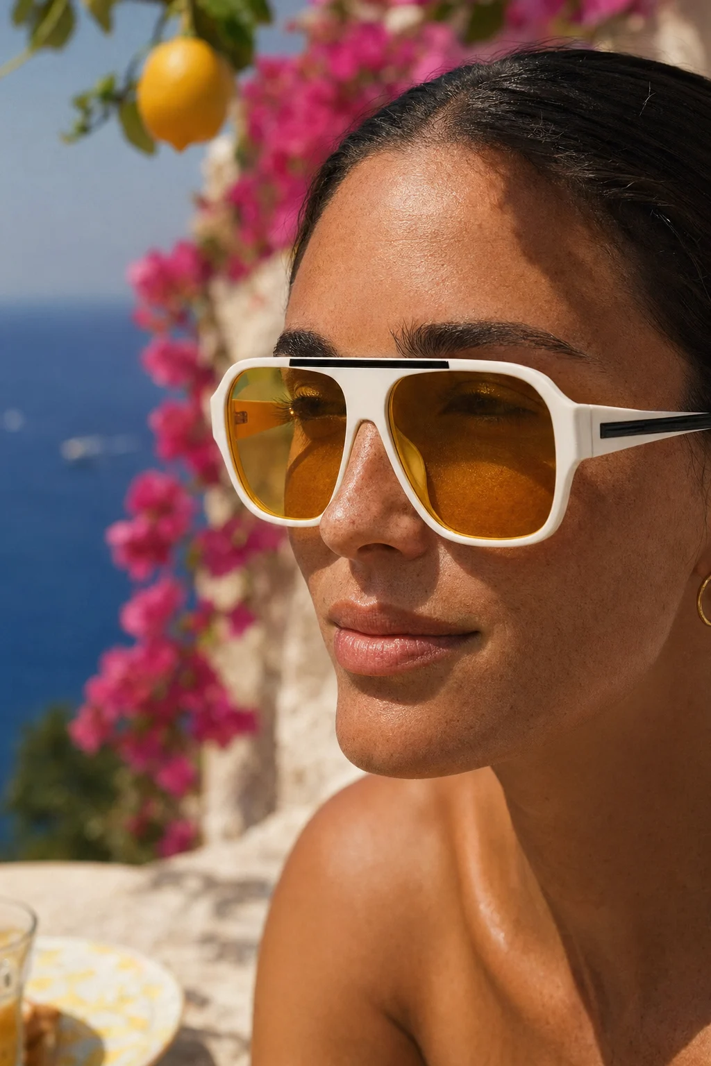 Oversized Square Acetate Sunglasses