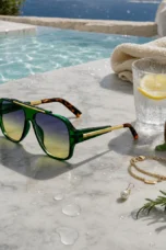Oversized Square Acetate Sunglasses