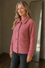 Marcelle | Hip Length Insulated Jacket - Pink