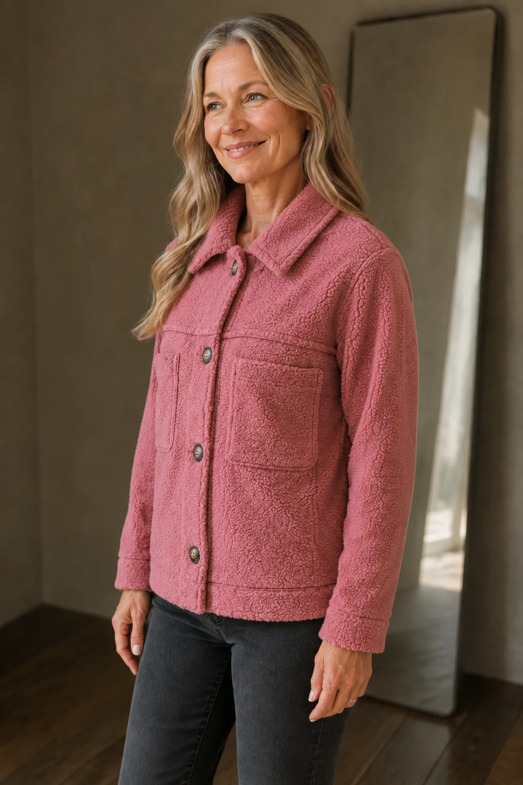 Marcelle | Hip Length Insulated Jacket - Pink