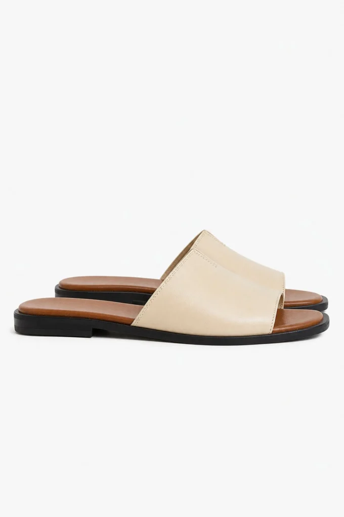 Frieda | Narrow Strap Flat Sandals