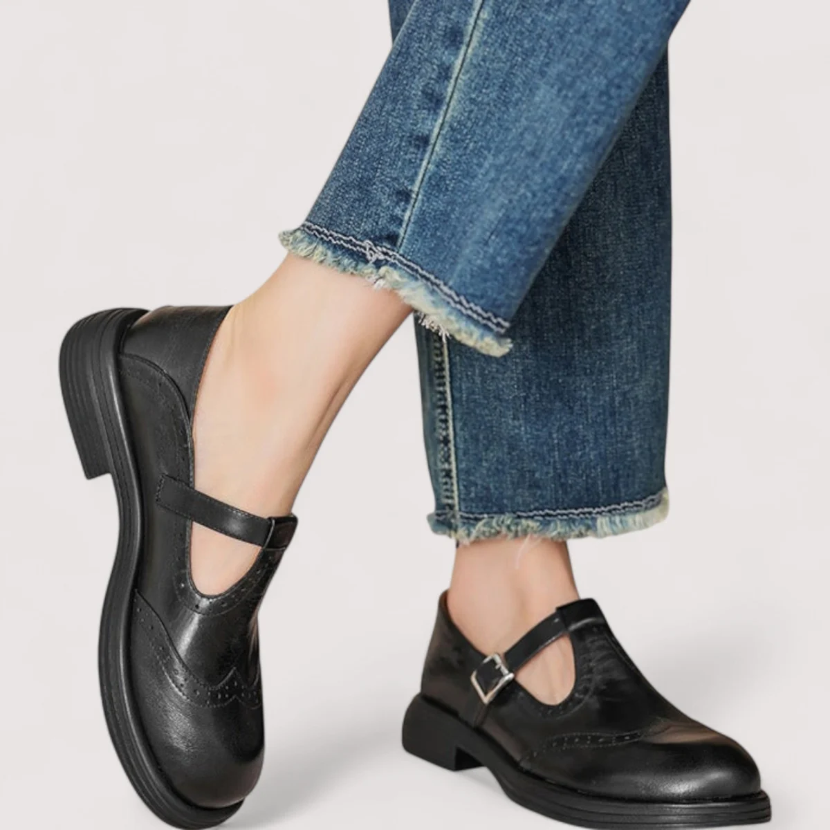 Irene | Low Block Heel Mary Janes
