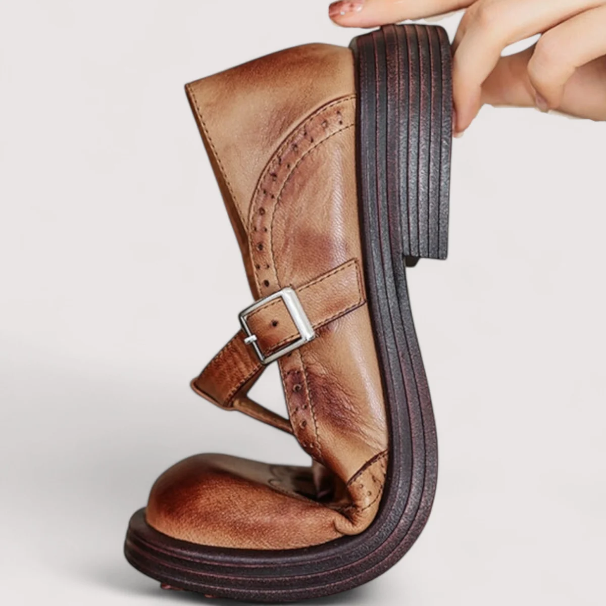 Irene | Low Block Heel Mary Janes