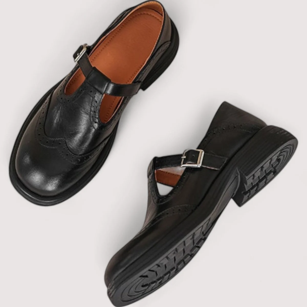 Irene | Low Block Heel Mary Janes