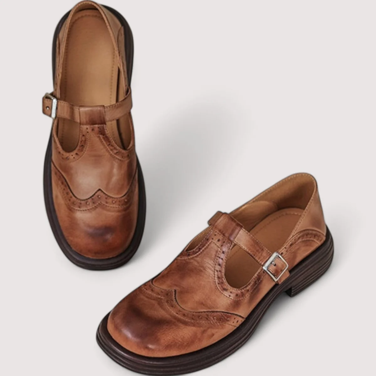 Irene | Low Block Heel Mary Janes
