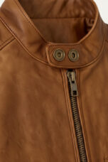 Gaspard | Leather Zip Biker Jacket