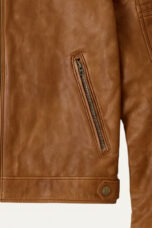 Gaspard | Leather Zip Biker Jacket
