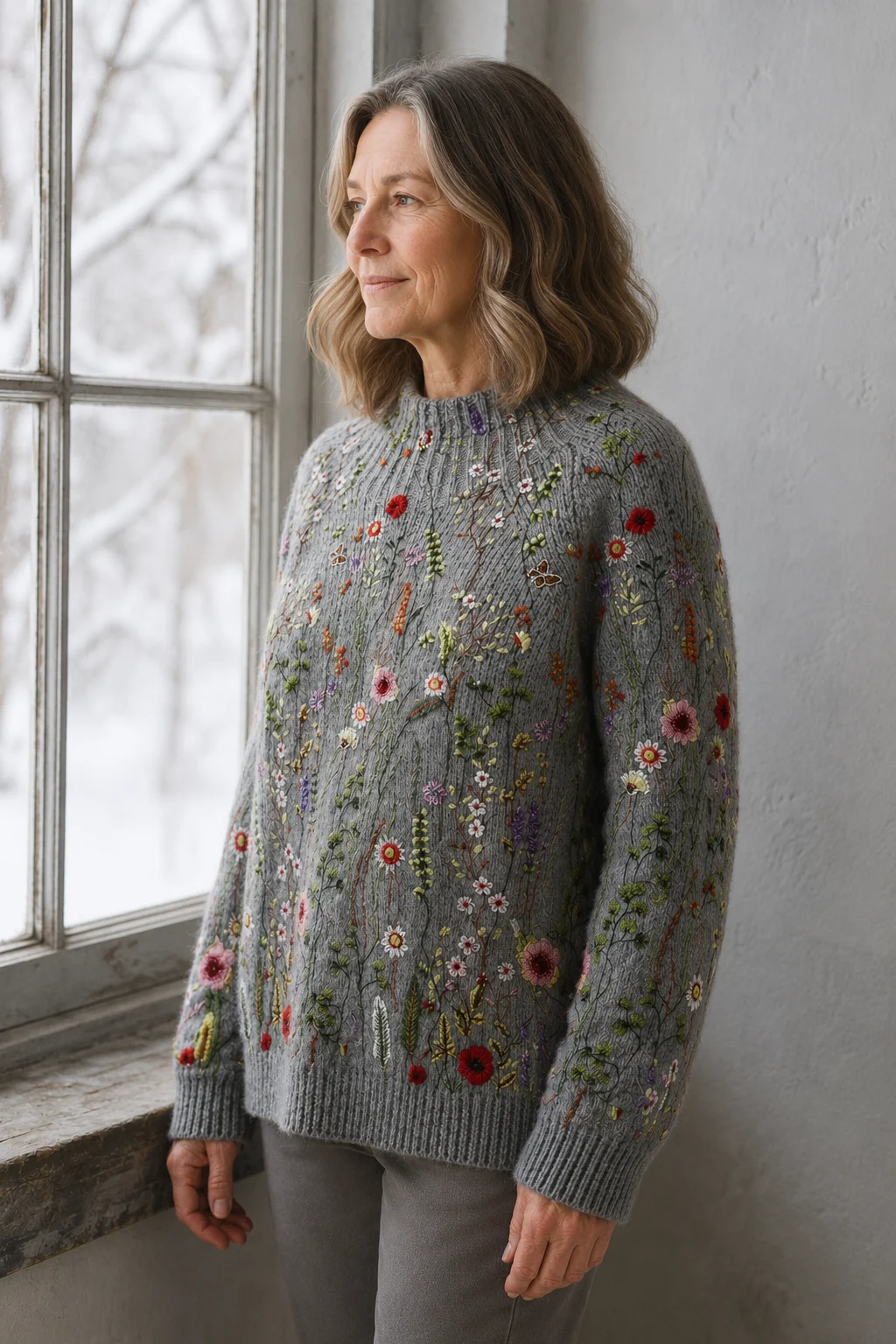Maurine™ | Vintage floral Knit Jumper - Multicolor