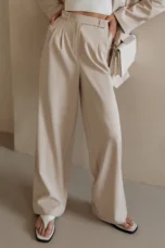 Liliane | High Waist Wide Leg Trousers