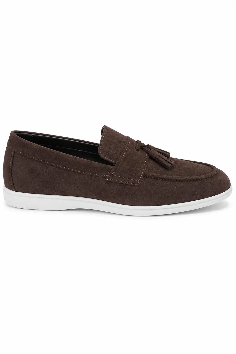 Sabin | Suede Tassel Loafers, Grip Sole
