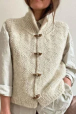 Levina | Knit Stand Collar Vest