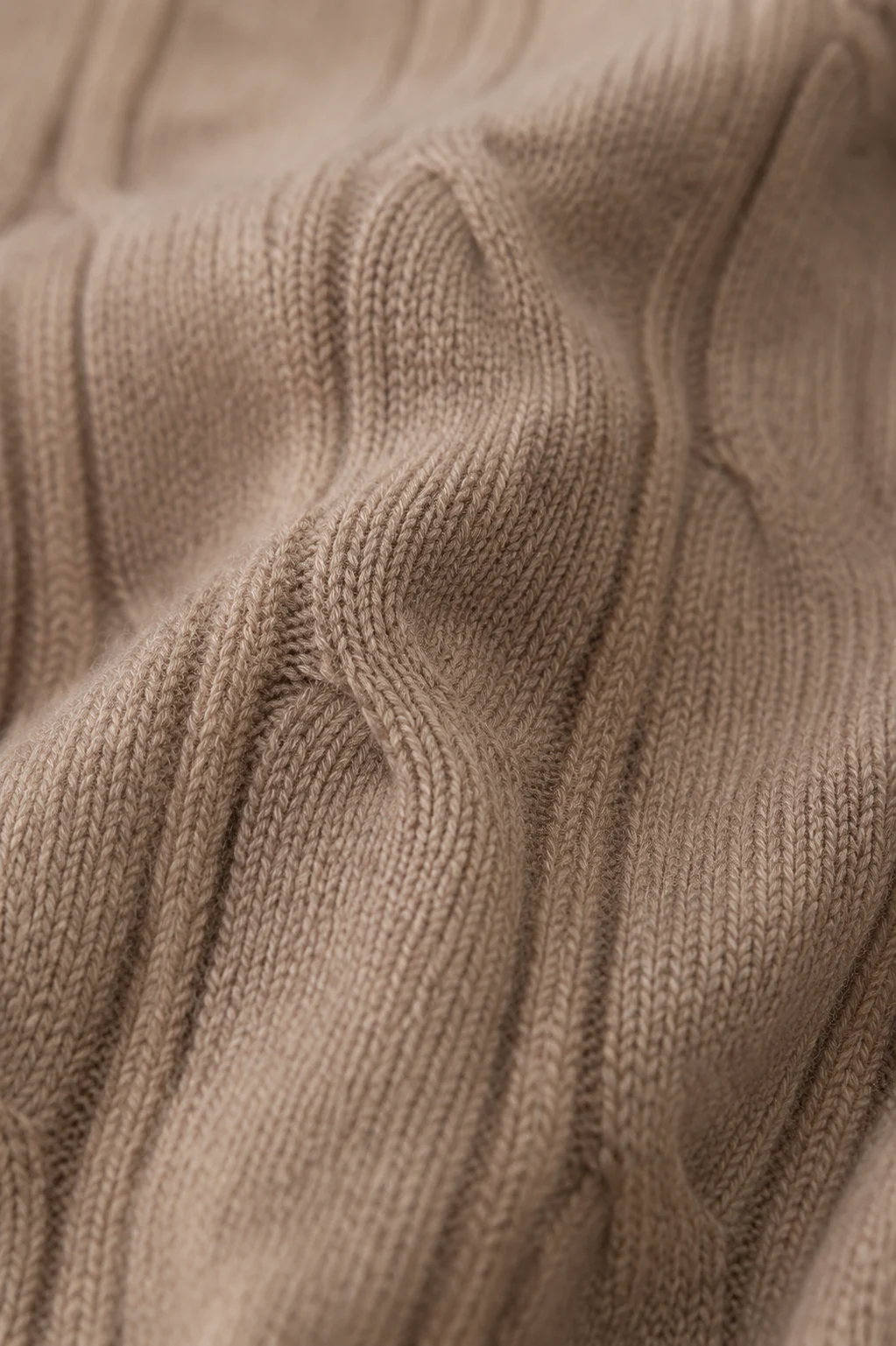 Olympia | Merino Wool Knit A-Line Skirt - fabric close-up