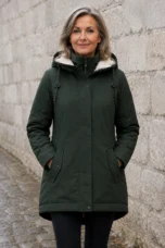 Ondine | Sherpa Lined Hooded Parka - Green