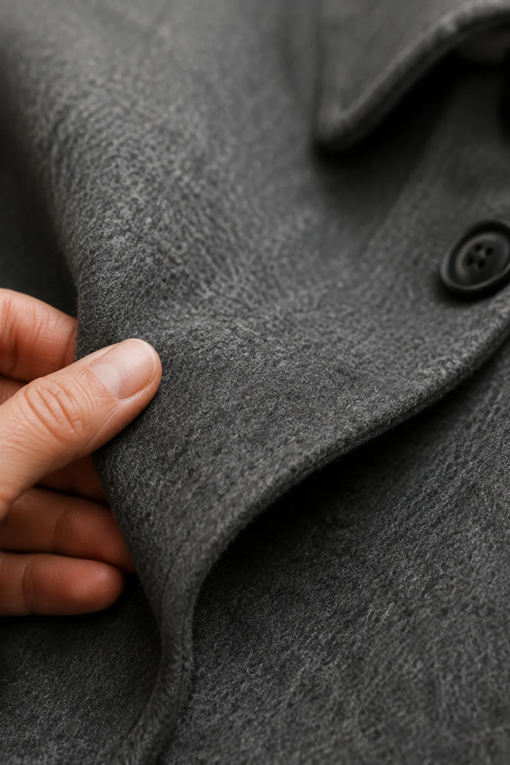 Perrine | Wool-Blend Longline Overcoat - fabric close-up