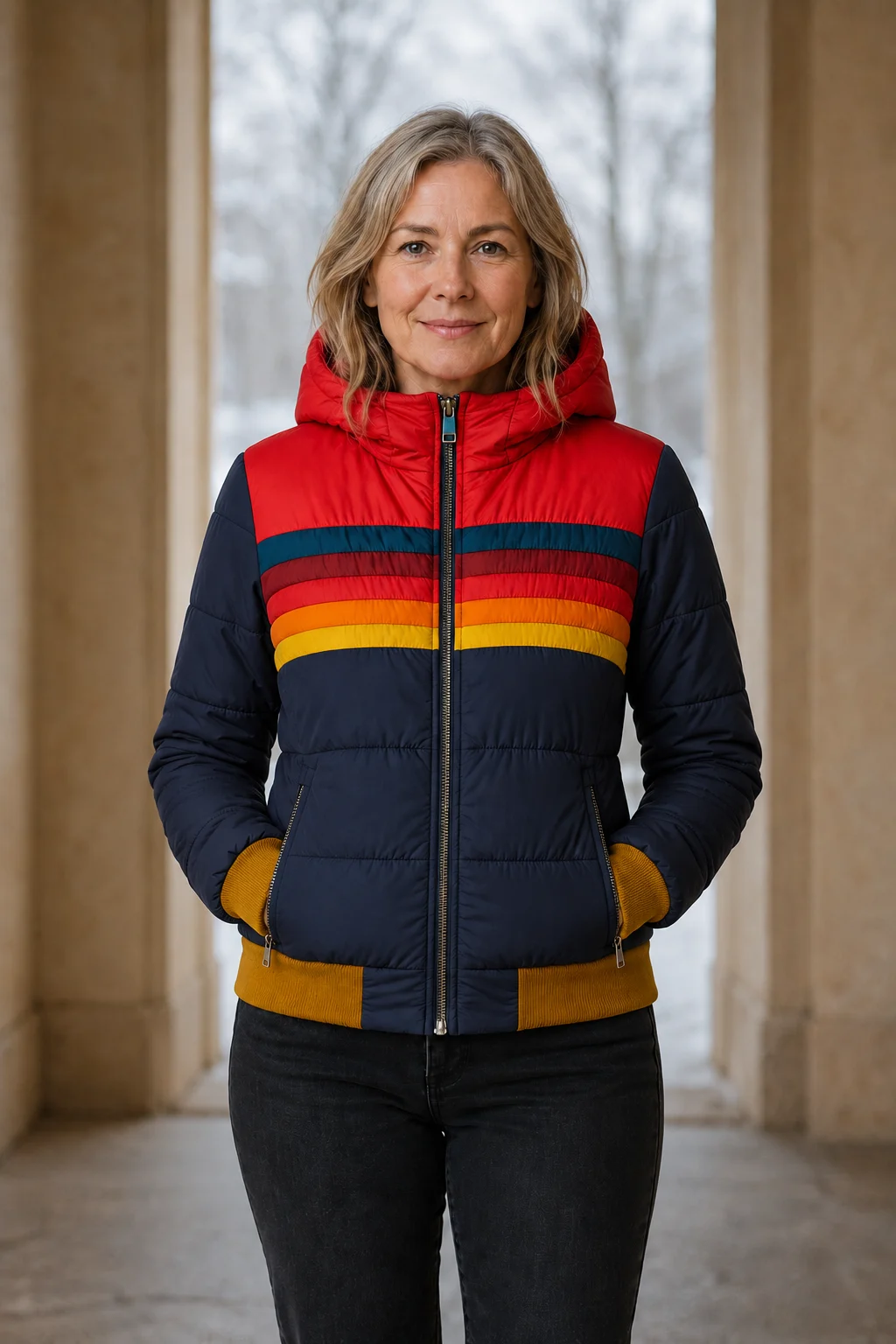 Pierrette | Waterproof Rain Jacket - Navy Blue