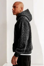 Émilienne | Leopard Print Fleece Hoodie